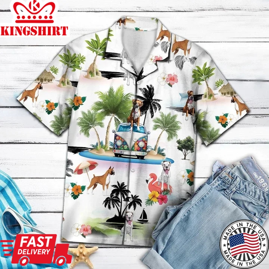 Funny Gift For Boxer Lovers Holiday Vacation Trendy Hawaiian Shirt