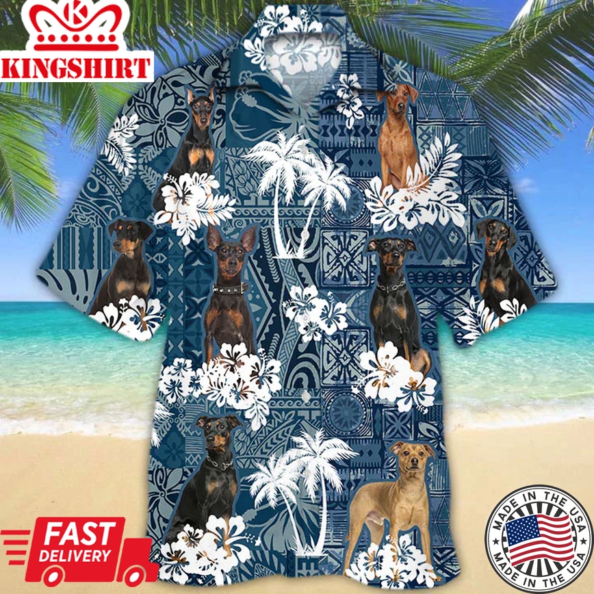 German Pinscher Trendy Hawaiian Shirt