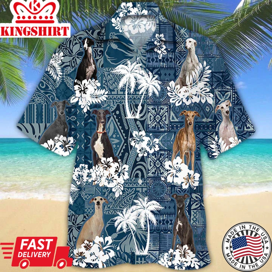 Greyhound Trendy Hawaiian Shirt