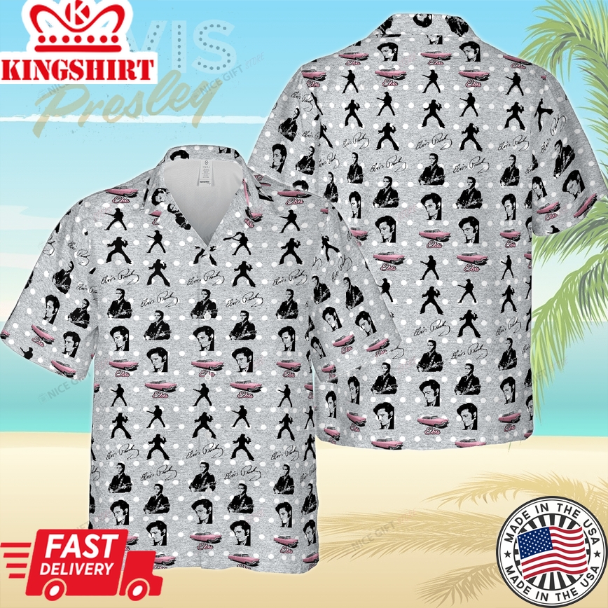 Hawaiian Aura 3D Shirt Inspired by Legend Elvis Presley