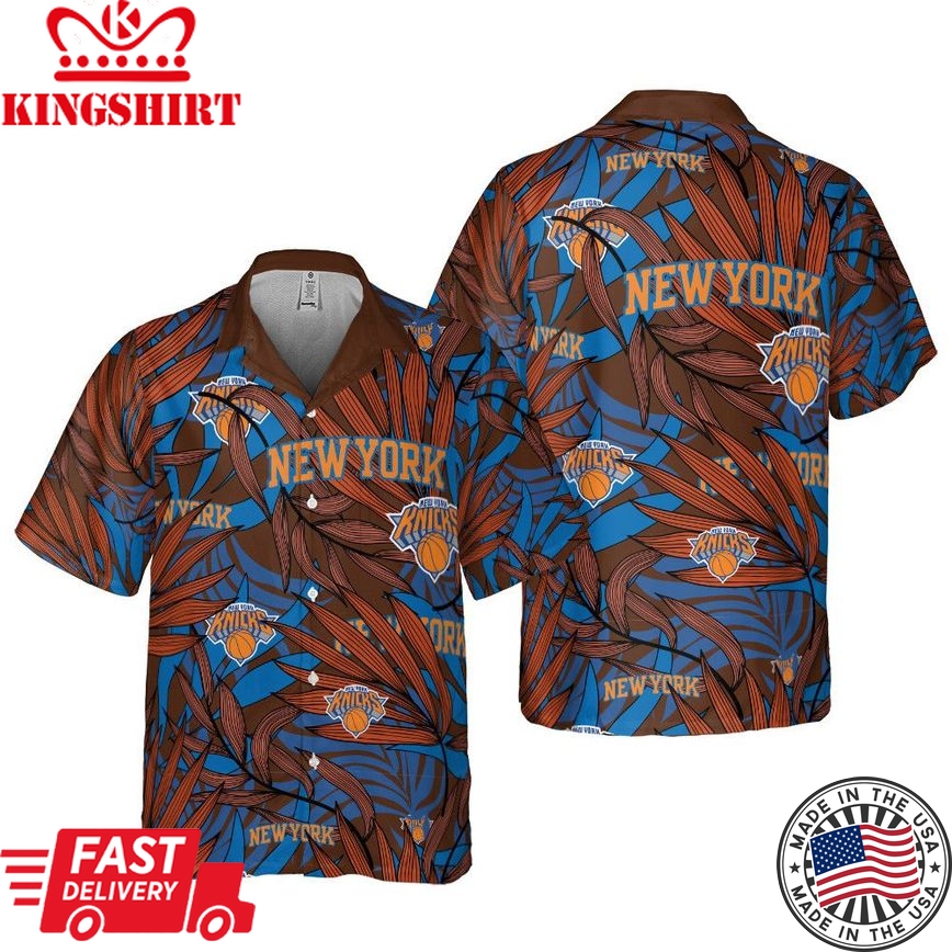 Hawaiian Shirt Showcasing the New York Knicks