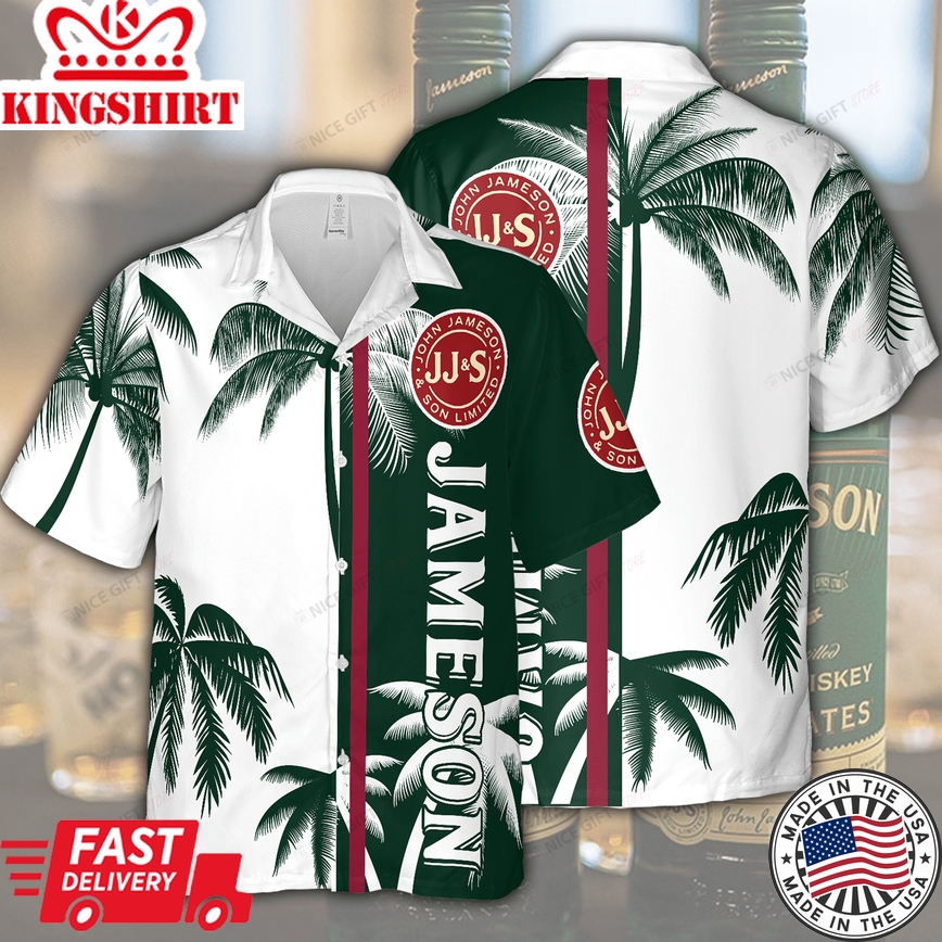 Jameson Whiskey Custom Tropical Hawaiian Shirt