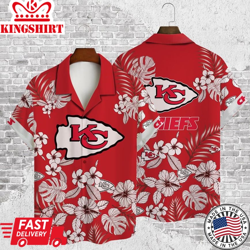 Kansas City Chiefs Hawaiian Aop Shirt Limited