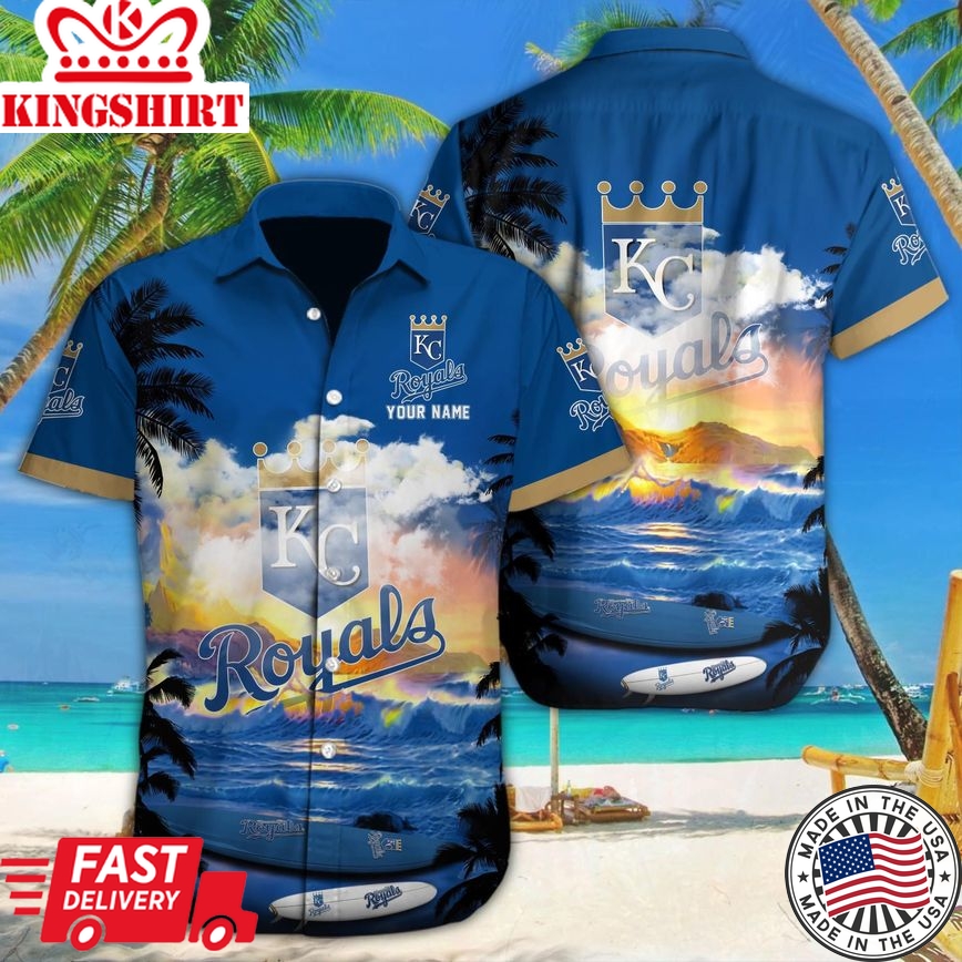 Kansas City Royals Aloha Shirt With Custom Name