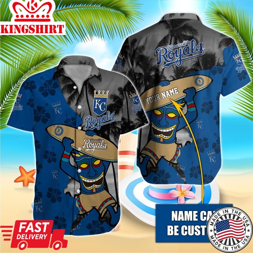 Kansas City Royals Personalized Name Hawaiian Shirt