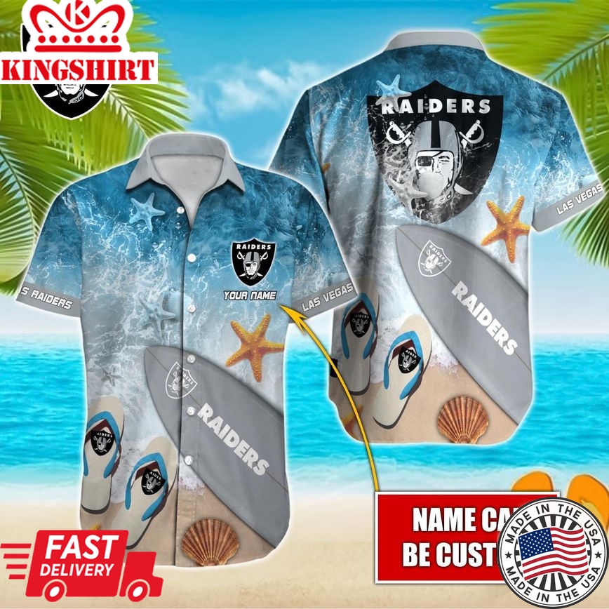 Las Vegas Raiders Custom Name Hawaiian Shirt