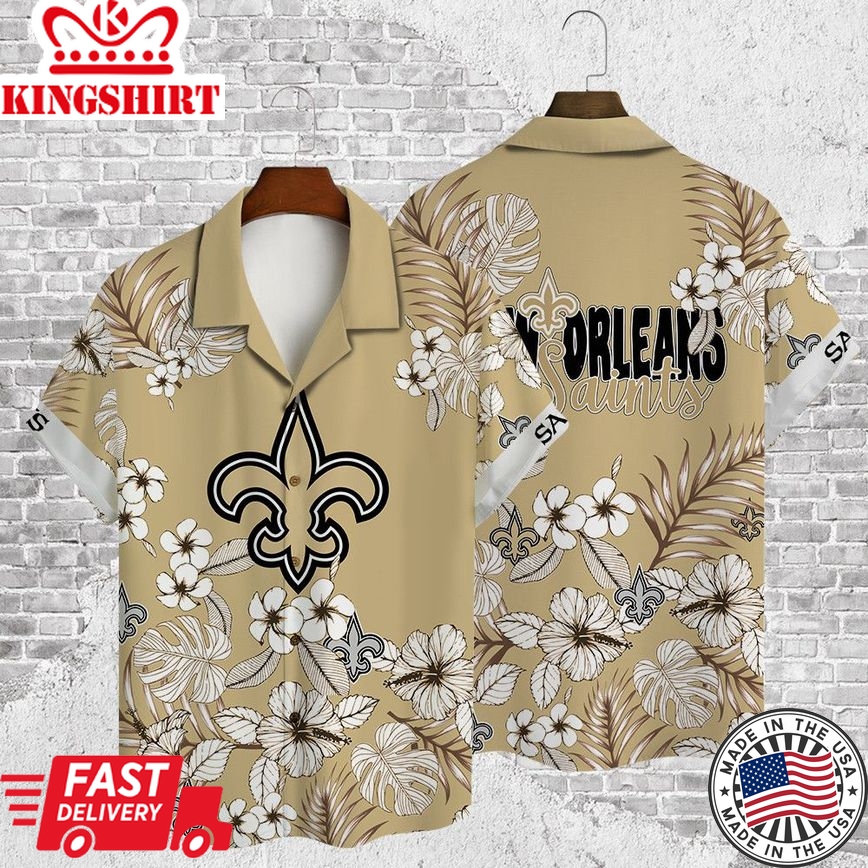 Limited New Orleans Saints Hawaiian Aop Shirt