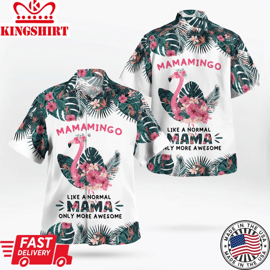 Mamamingo Trendy Hawaiian Shirt, Mother's Day Hawaii Shirt, Mom Shirt, Gift For Mom