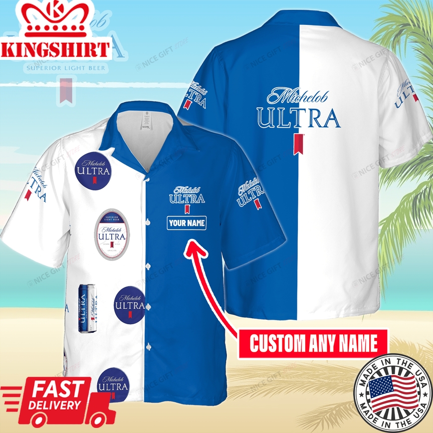 Michelob Ultra Custom Name Hawaiian Getaway Shirt