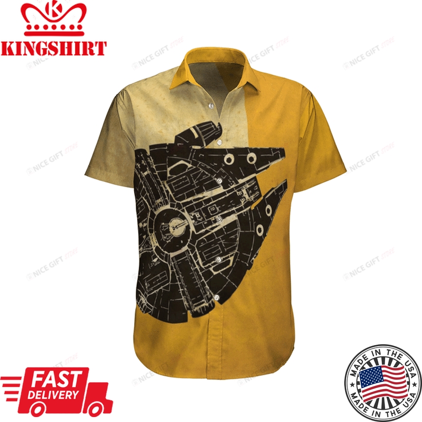 Millennium Falcon Deluxe Hawaiian Getaway 3D Shirt