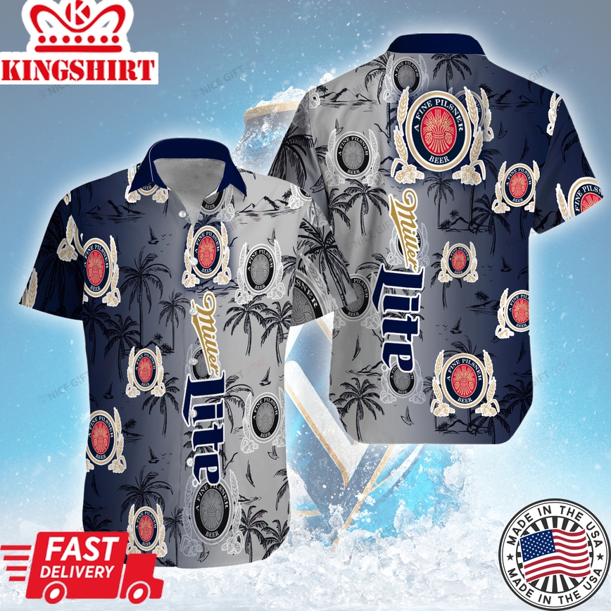 Miller Lite Tropical Bliss Shirt With Unforgettable Style