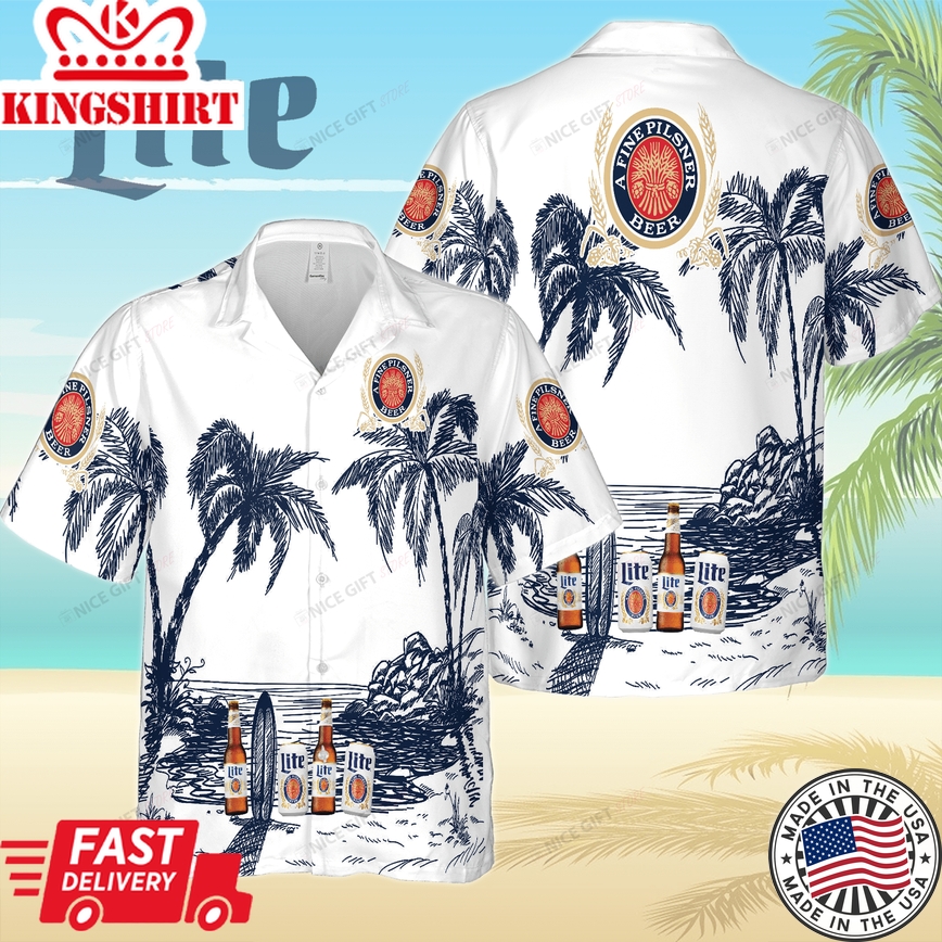 Miller Lite Unforgettable Hawaiian Shirt Style