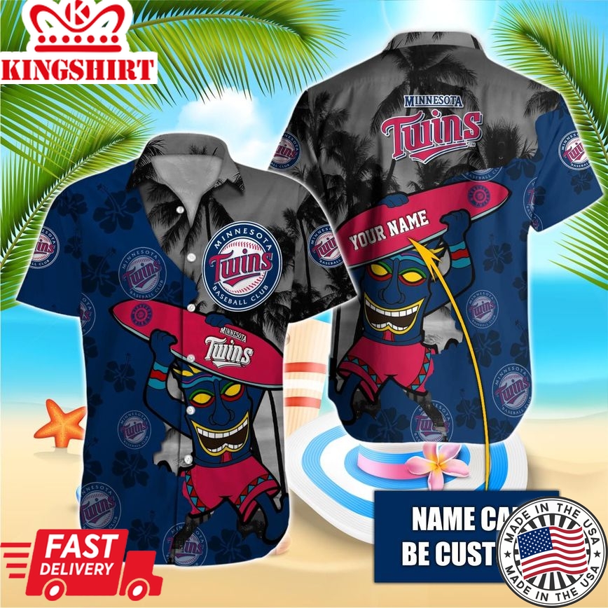 Minnesota Twins Personalized Name Hawaiian Getaway Shirt