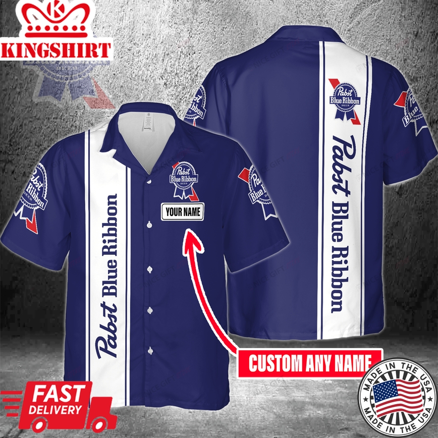 Pabst Blue Hawaiian Custom Personalized Name Shirt