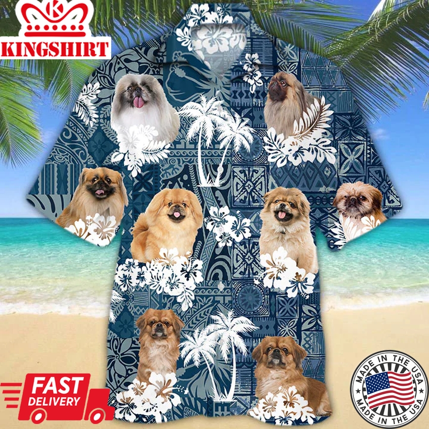 Pekingese Trendy Hawaiian Shirt