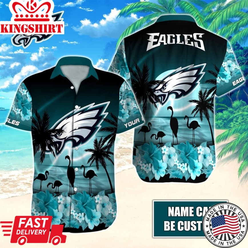 Philadelphia Eagles Heartbeat in Hawaiian Custom Threads