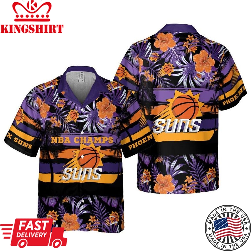 Phoenix Suns Beach Sunset Premium Aloha Shirt