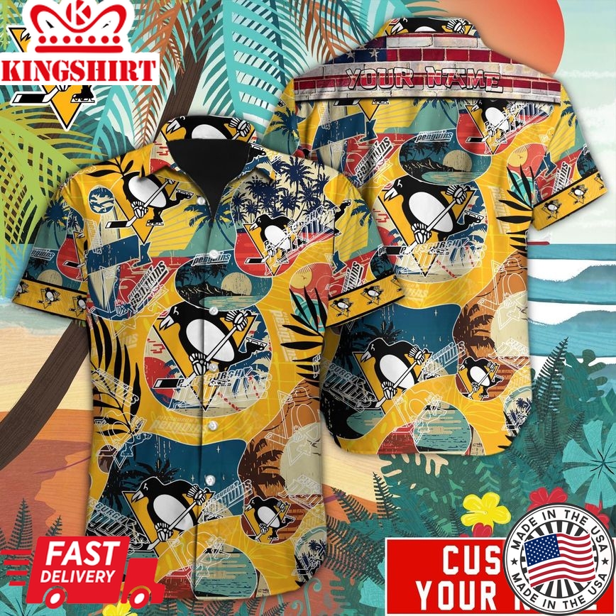 Pittsburgh Penguins Mystique in Custom Hawaiian Design II