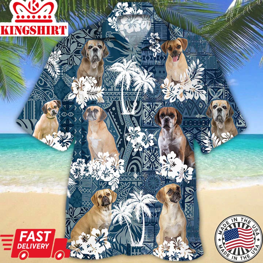 Puggle 2 Trendy Hawaiian Shirt