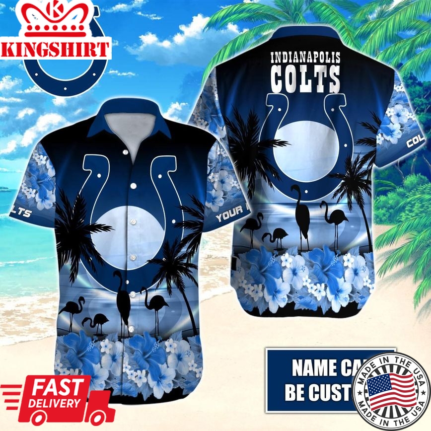 Radiate with Indianapolis Colts Spirit in Hawaiian Custom