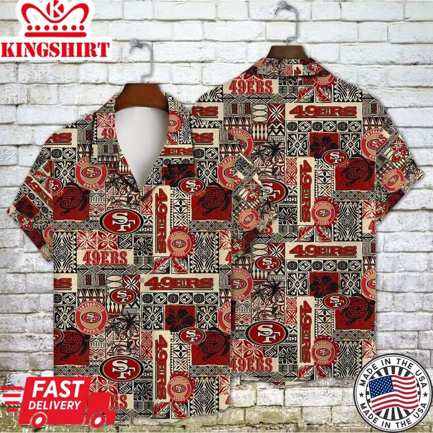 San Francisco 49Ers Hawaiian Aop Shirt Limited