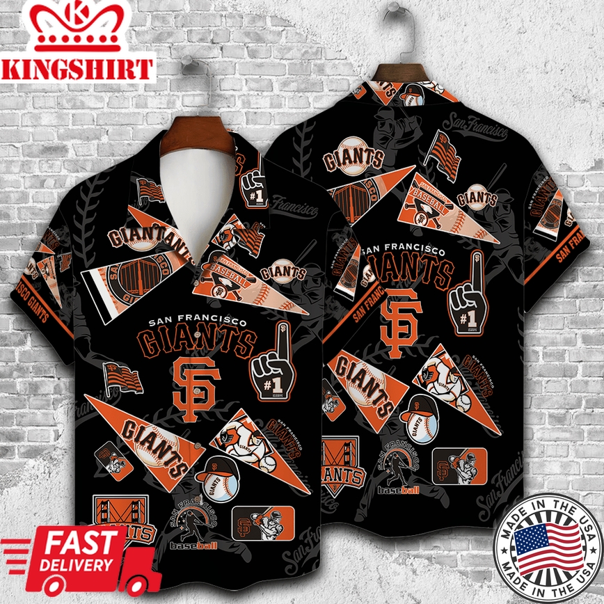 San Francisco Giants Unique Hawaiian Shirt in 3D