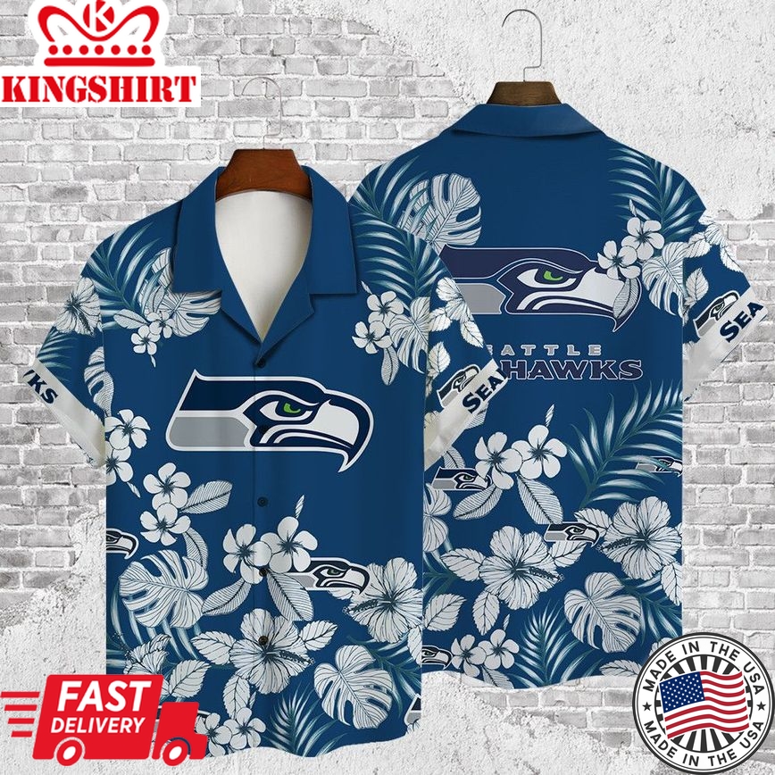 Seattle Seahawks Original Design on Hawaiian Shirt