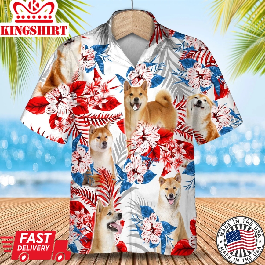 Shiba Inu Trendy Hawaiian Shirt - Gift For Summer, Summer Aloha Shirt, Trendy Hawaiian Shirt For Men And Women