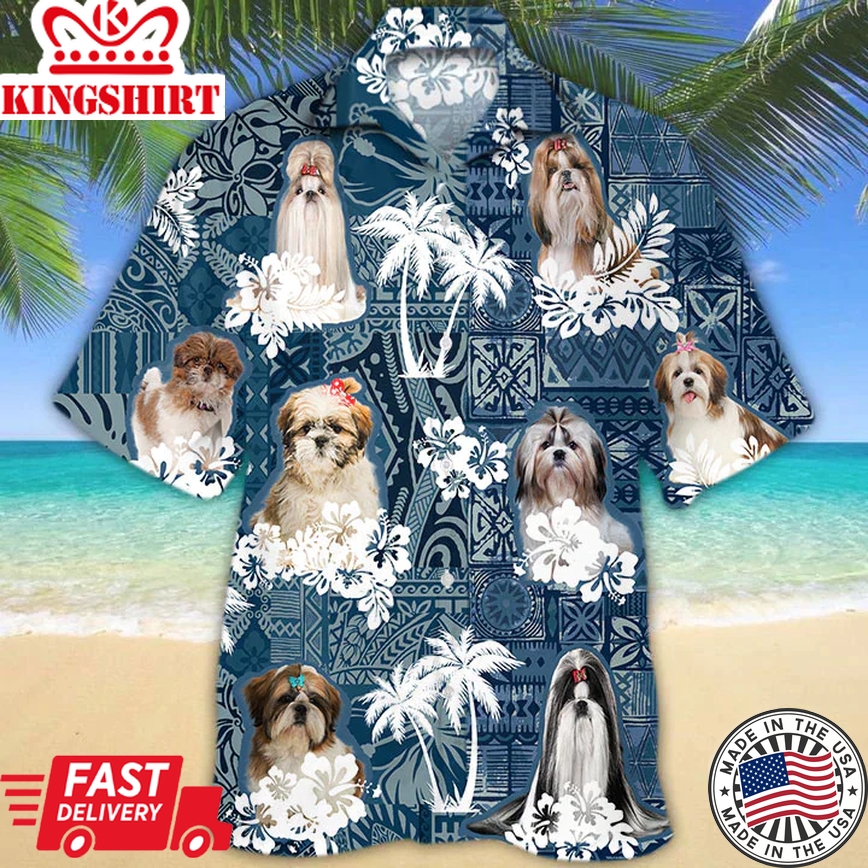 Shih Tzu Trendy Hawaiian Shirt