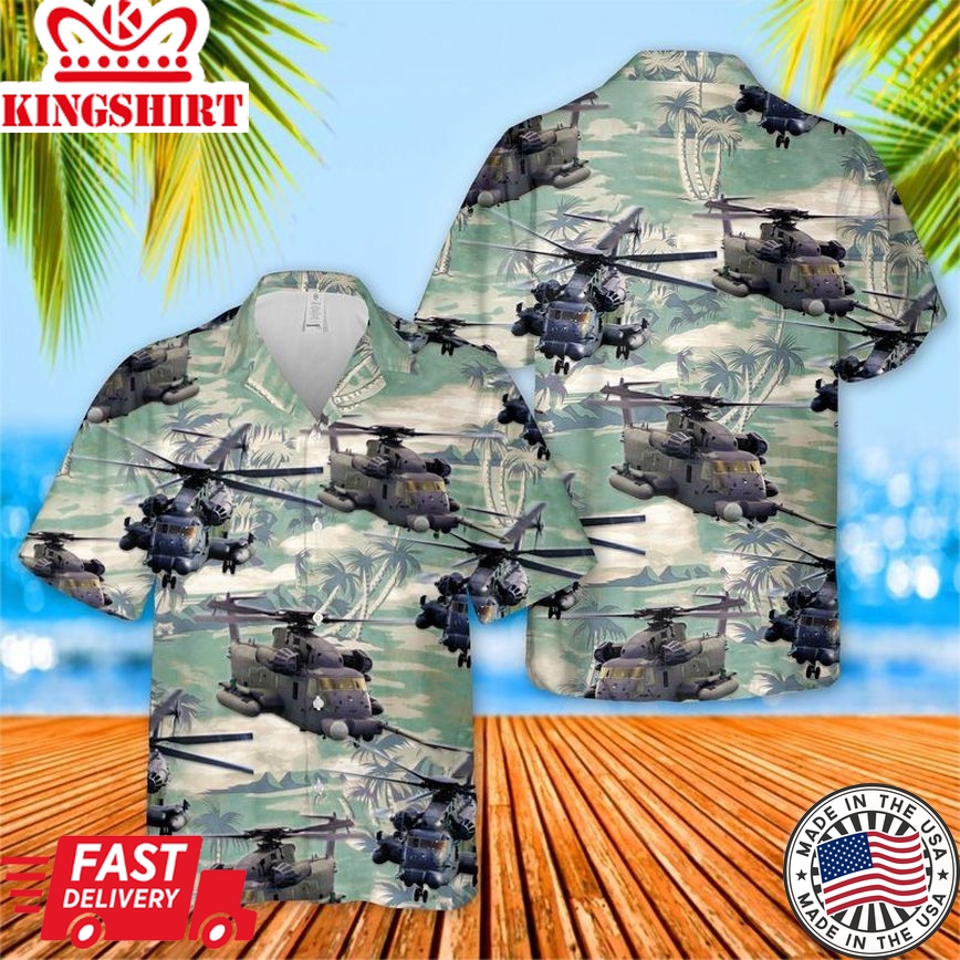 Sikorsky Mh-53 Pave Low Trendy Hawaiian Shirt, Trendy Hawaiian Shirt For Men, Women