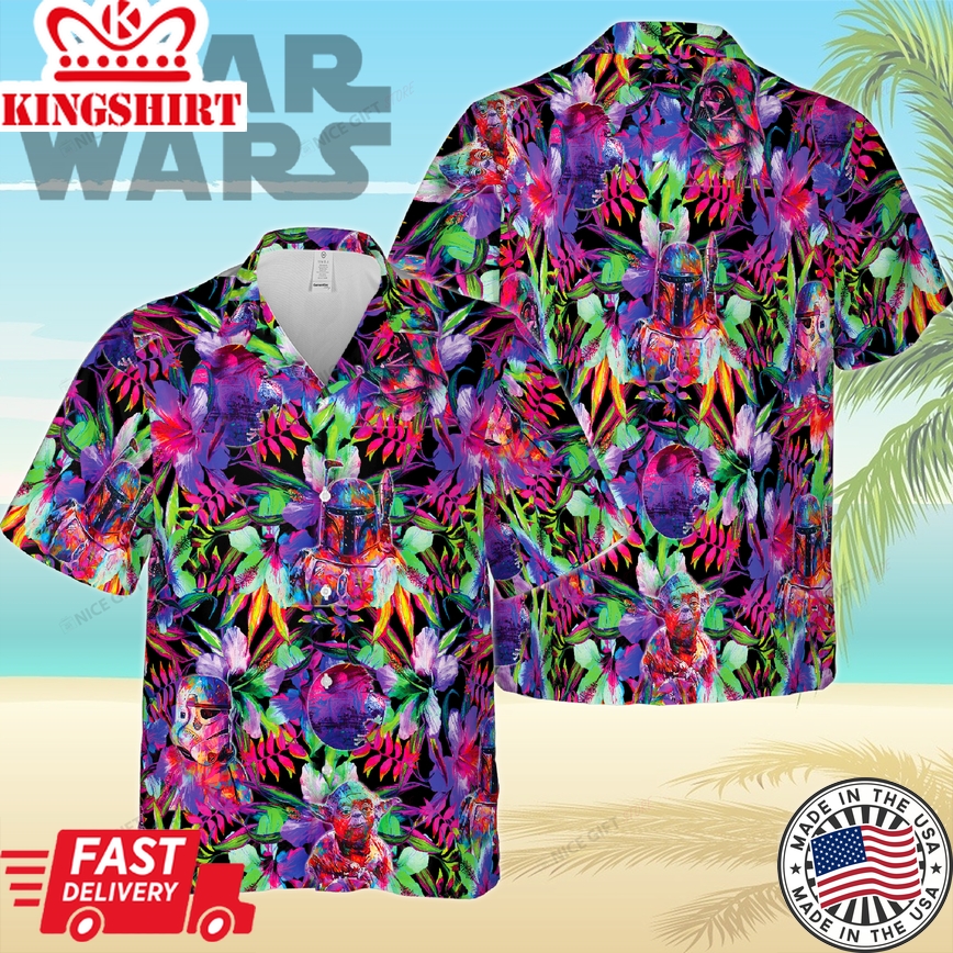 Star Wars Epic Adventures Illustrated on 3D Hawaiian Shirt