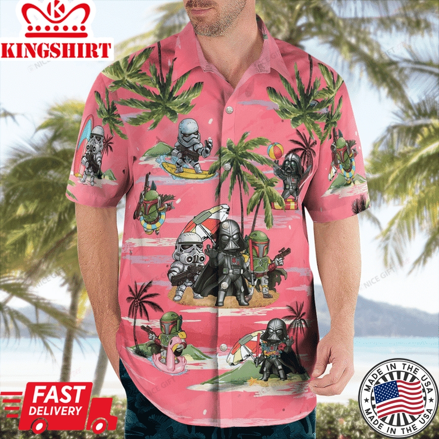 Star Wars Themed Design in Aloha Style Shirt