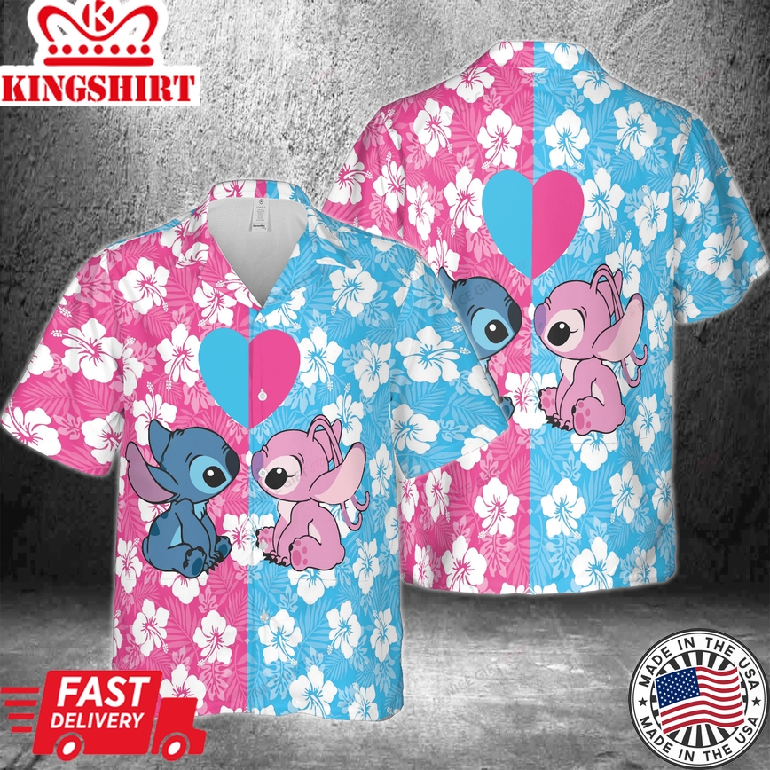 Stitchs Heartfelt Valentines Day Hawaiian Shirt