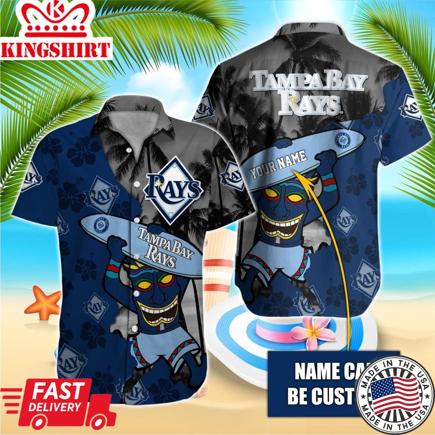 Tampa Bay Rays Personalized Hawaiian Name Shirt