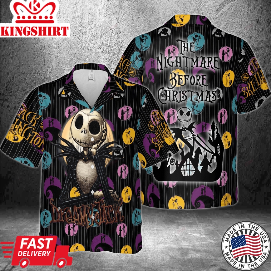 The Nightmare Before Christmas Dreamy Jack Hawaiian 3D Shirt