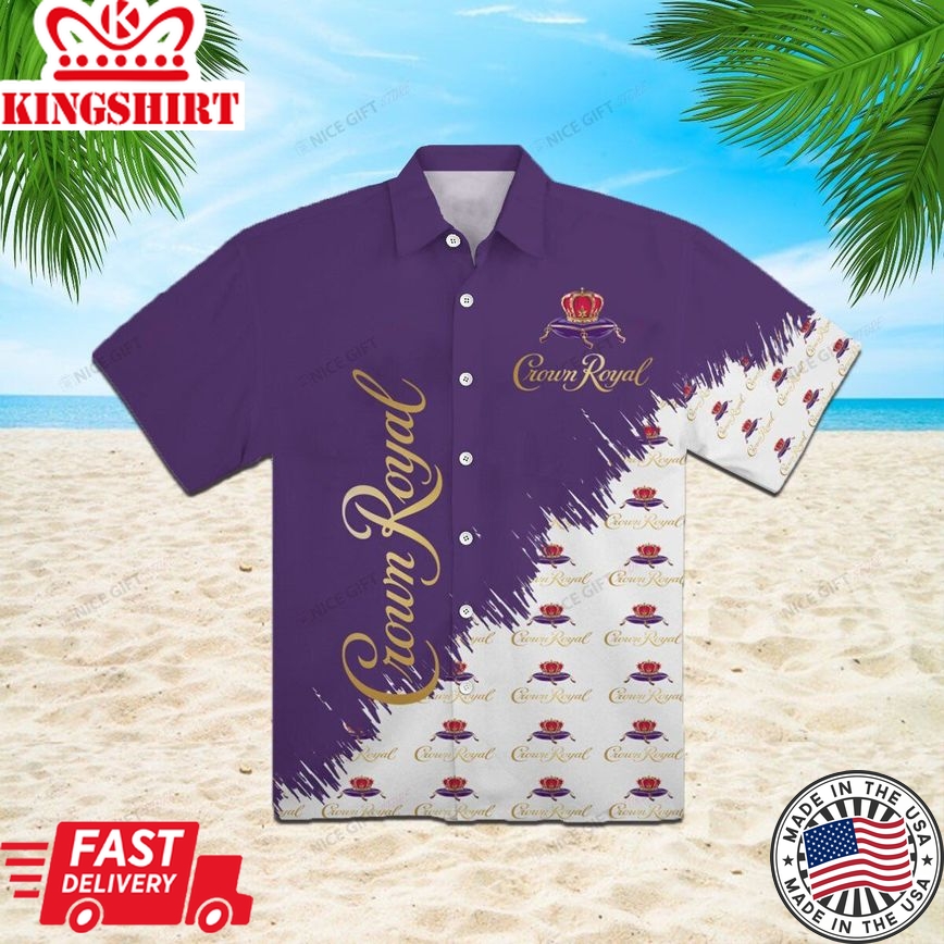 Ultimate Vacation Crown Royal Hawaiian Aloha Shirt