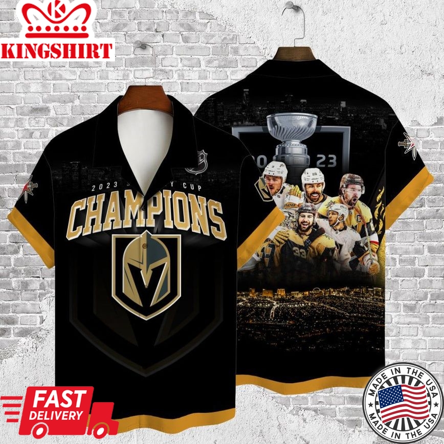 Vegas Golden Knights Champions Stanley Cup 3D Hawaiian Shirt