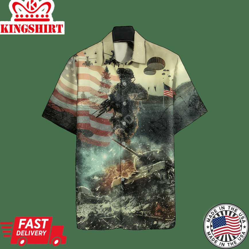 Veteran Day Hawaiian Shirt Soldier Aloha Hawaiian Shirt