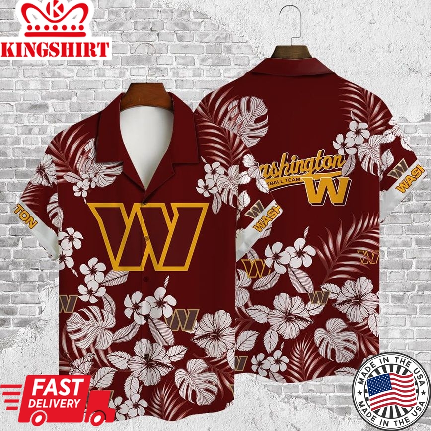 Washington Commanders Hawaiian Aop Shirt Elite