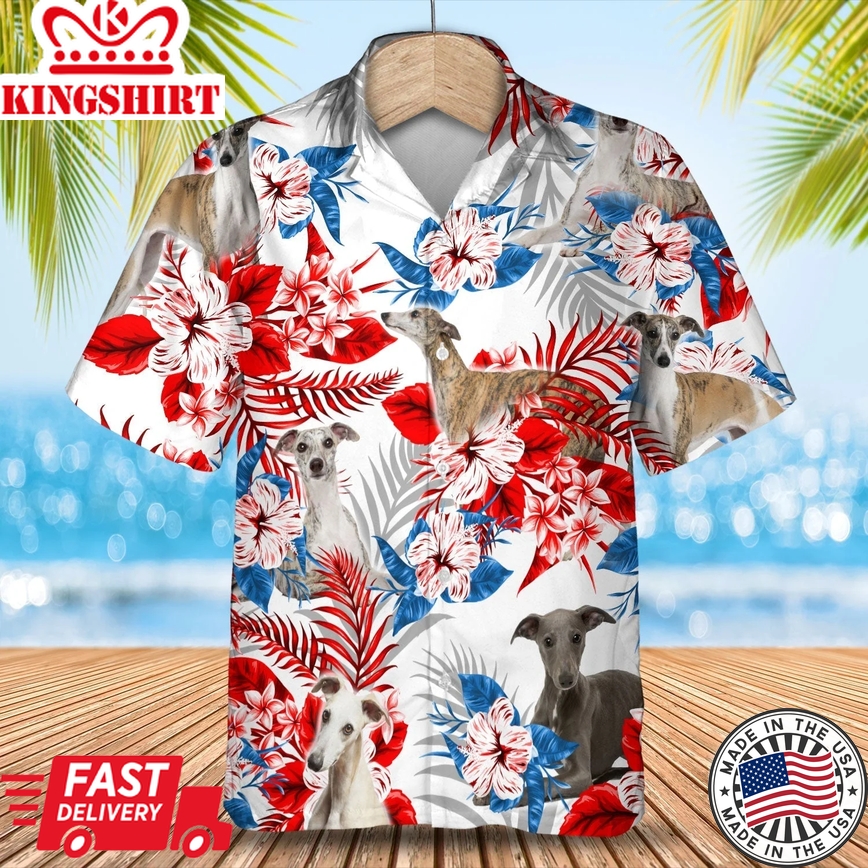 Whippet Trendy Hawaiian Shirt - Gift For Summer, Summer Aloha Shirt, Trendy Hawaiian Shirt For Men And Women